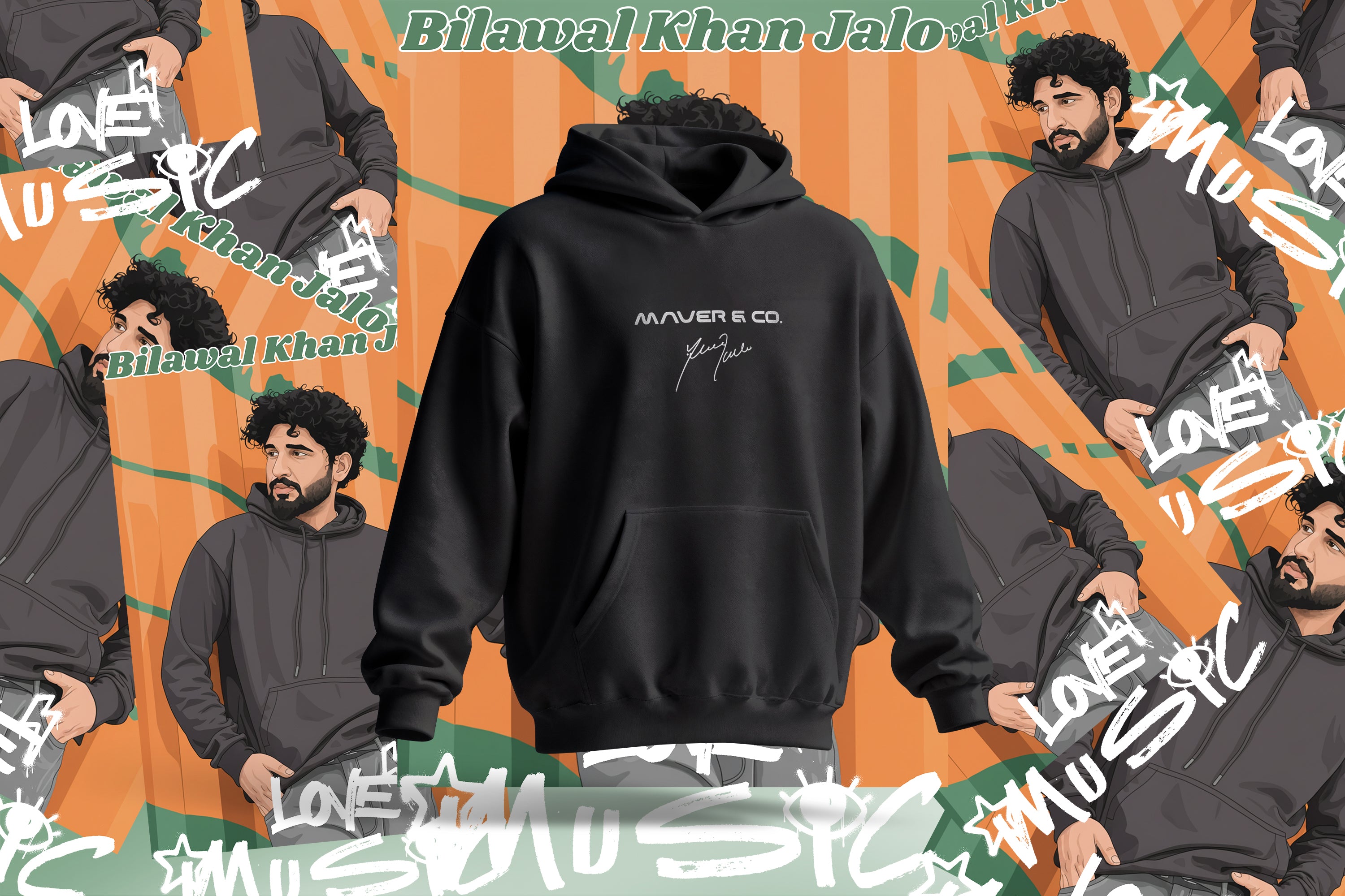 Bilawal Khan Jalo Signature Hoodie